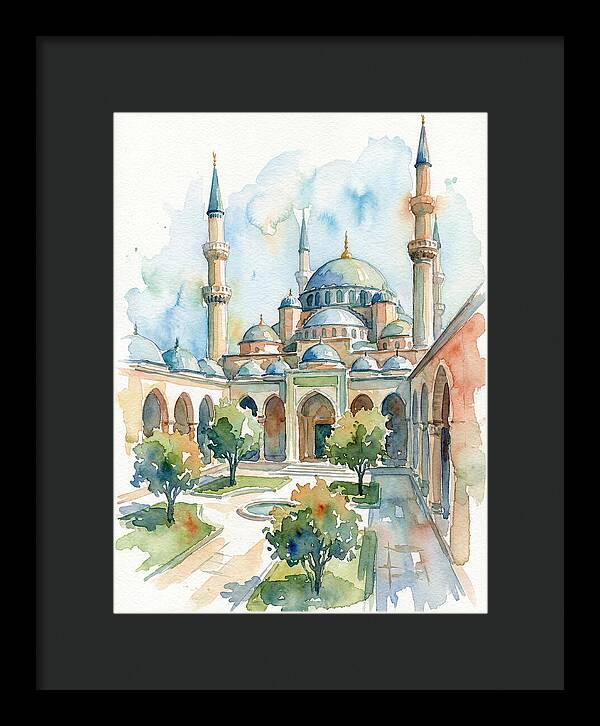 Majestic Mosque Courtyard