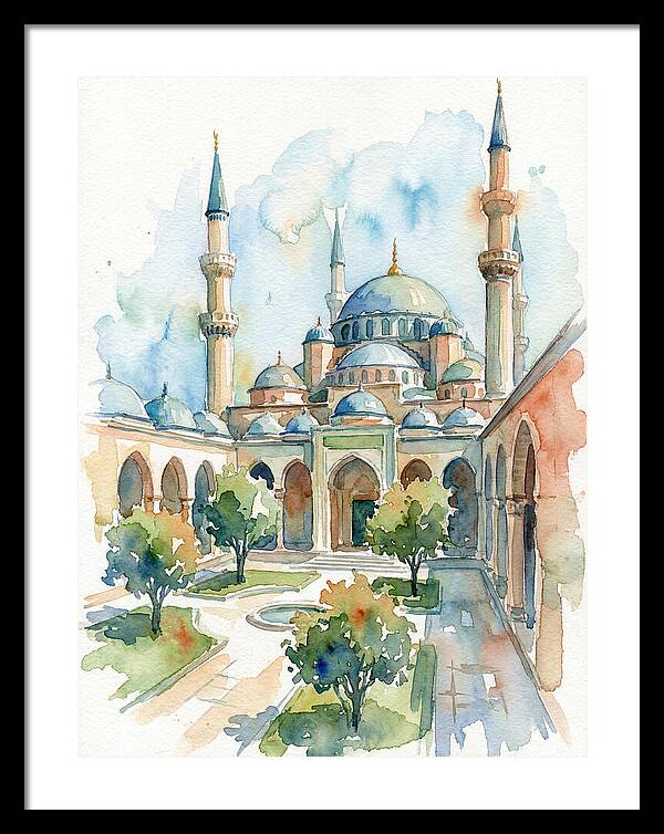 Majestic Mosque Courtyard
