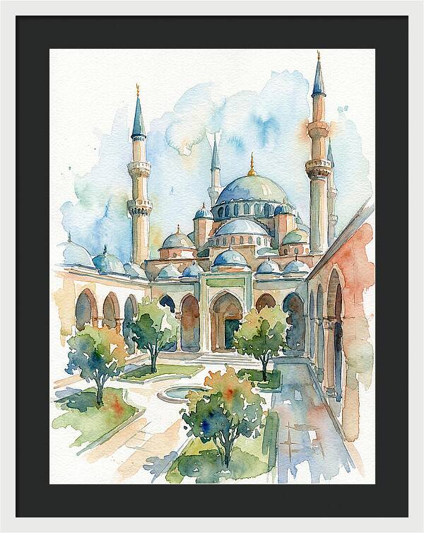 Majestic Mosque Courtyard