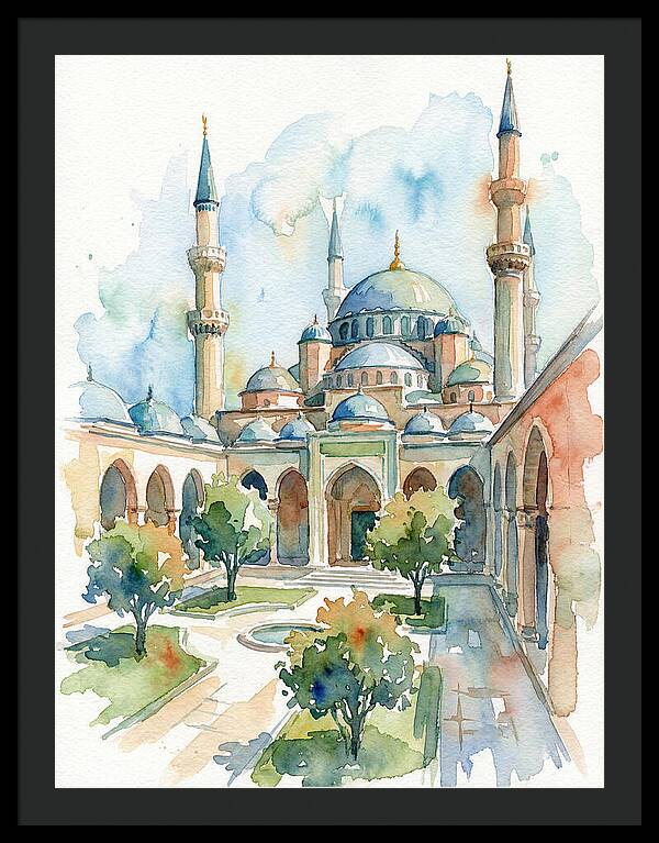 Majestic Mosque Courtyard