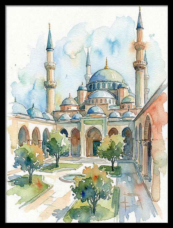 Majestic Mosque Courtyard