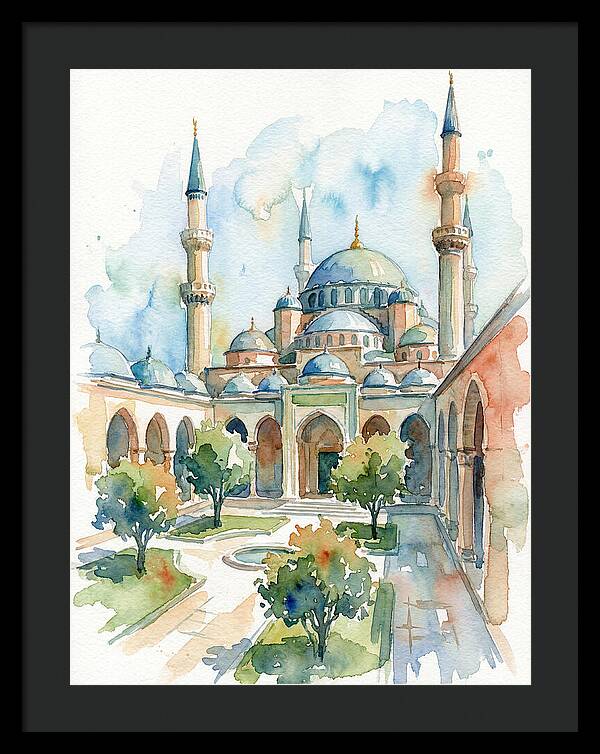Majestic Mosque Courtyard