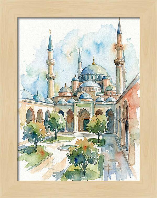 Majestic Mosque Courtyard