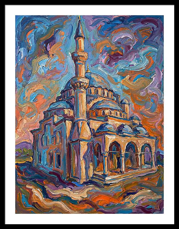 Majestic Mosque In Expressionist Style