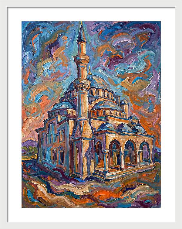Majestic Mosque In Expressionist Style