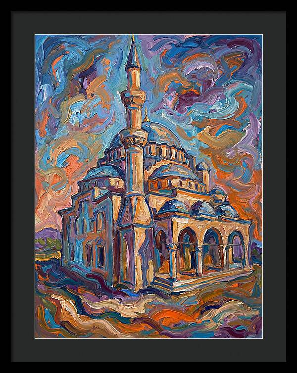 Majestic Mosque In Expressionist Style