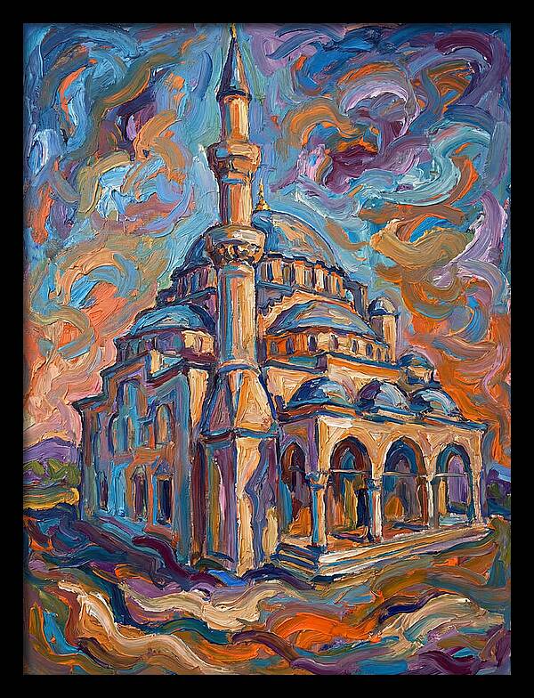 Majestic Mosque In Expressionist Style