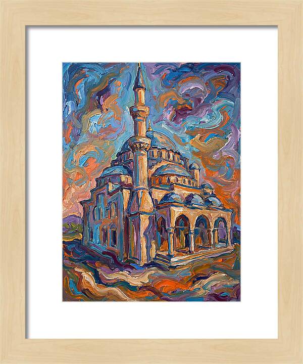 Majestic Mosque In Expressionist Style