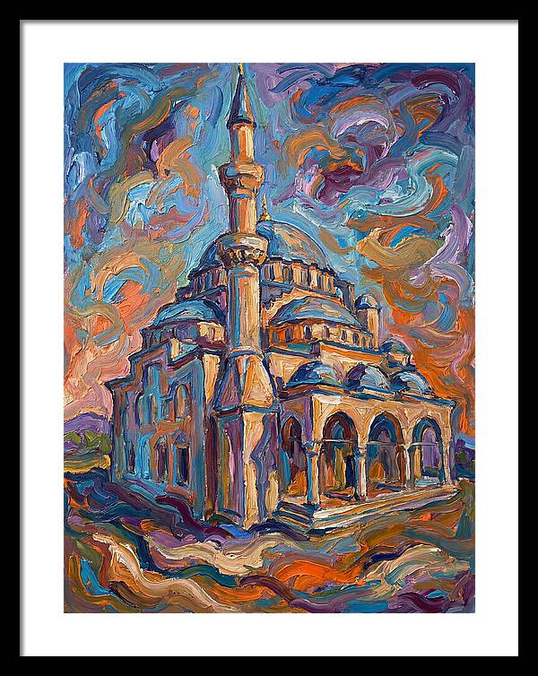Majestic Mosque In Expressionist Style