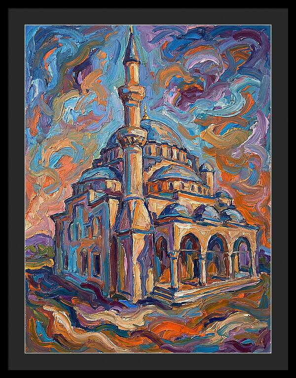 Majestic Mosque In Expressionist Style