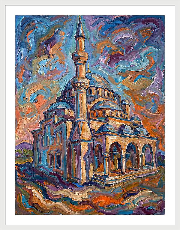 Majestic Mosque In Expressionist Style