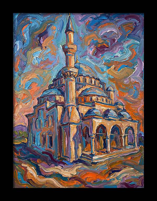 Majestic Mosque In Expressionist Style