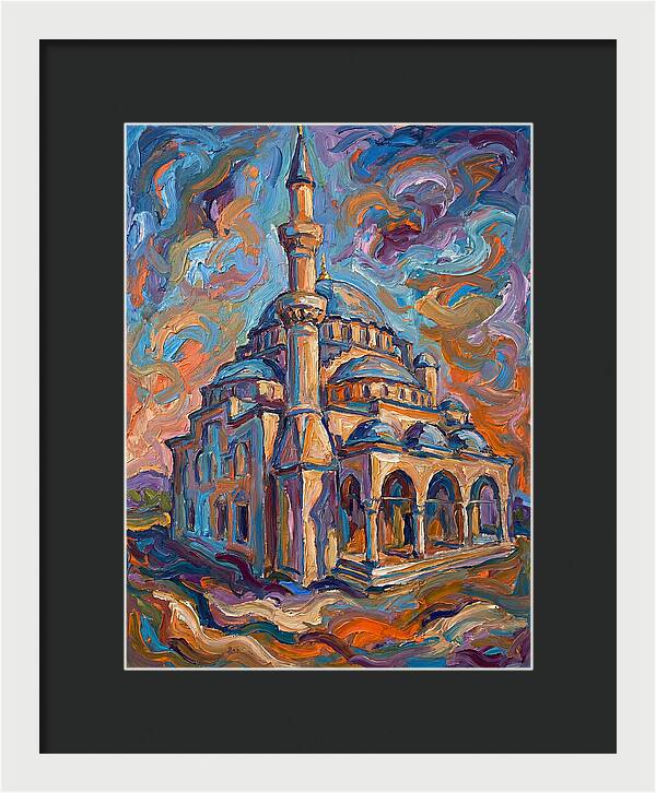 Majestic Mosque In Expressionist Style