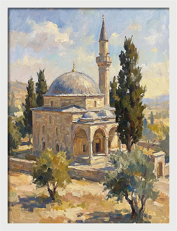 Majestic Mosque In Nature