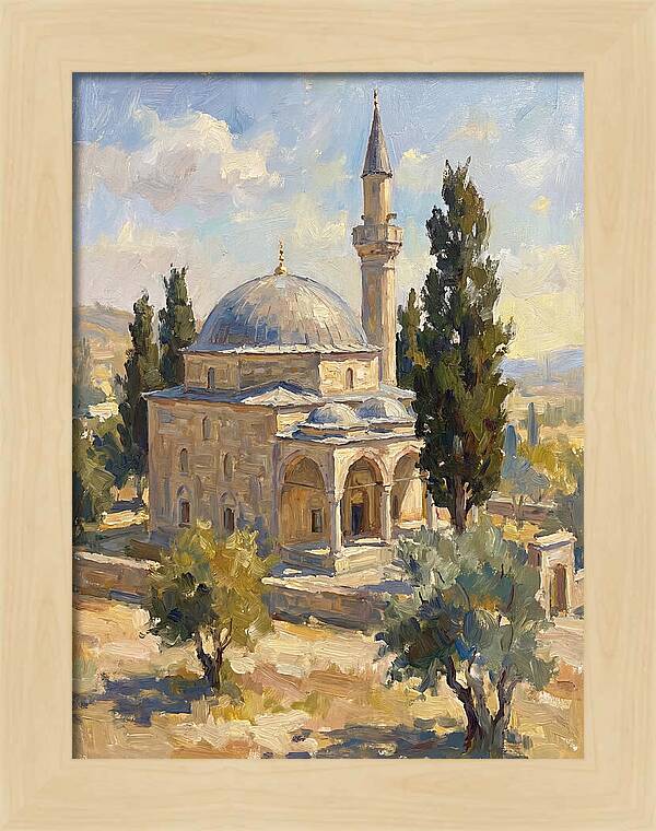 Majestic Mosque In Nature
