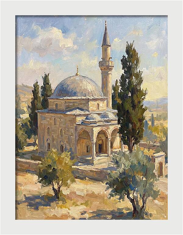 Majestic Mosque In Nature