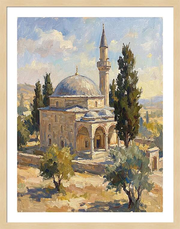 Majestic Mosque In Nature