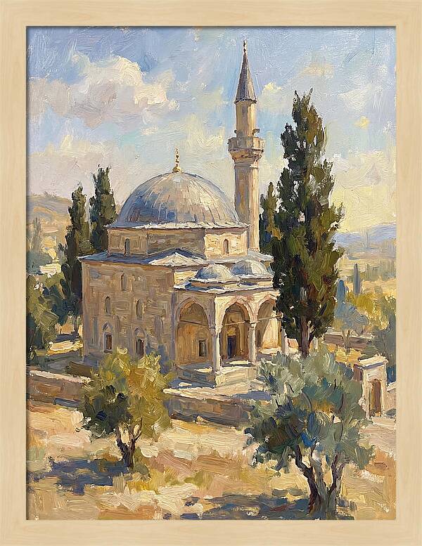 Majestic Mosque In Nature