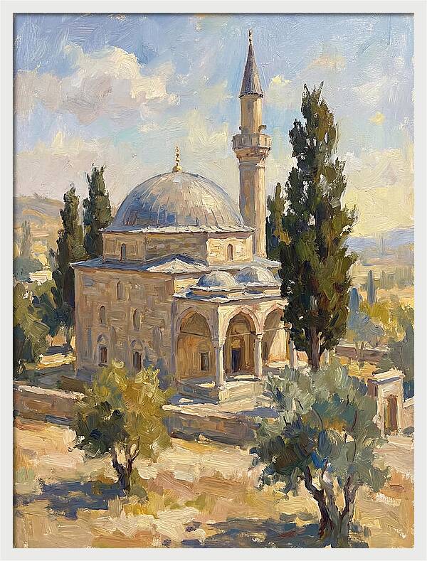 Majestic Mosque In Nature