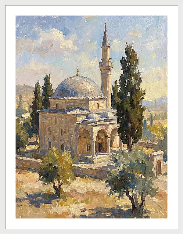 Majestic Mosque In Nature