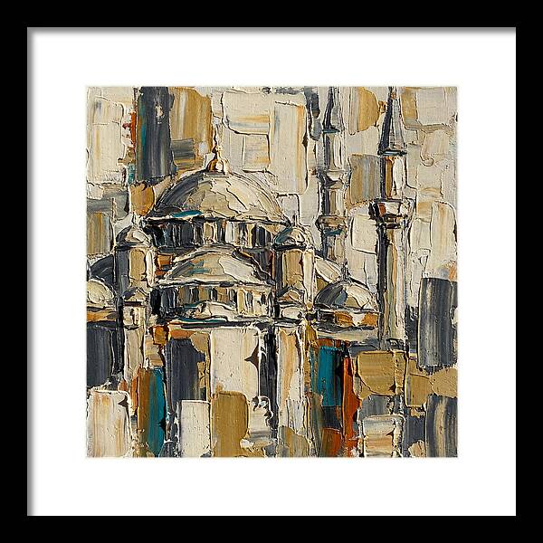 Majestic Mosque In Palette Knife Style