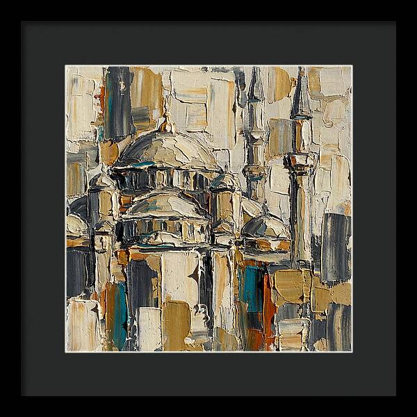 Majestic Mosque In Palette Knife Style