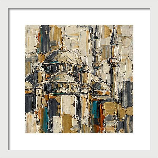 Majestic Mosque In Palette Knife Style