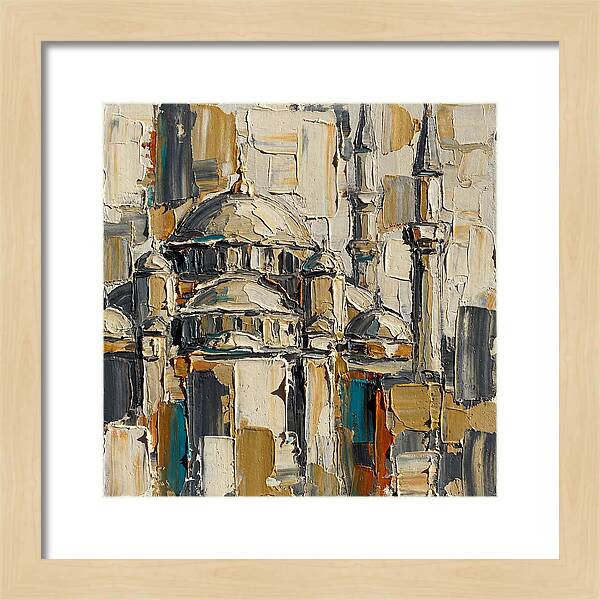 Majestic Mosque In Palette Knife Style