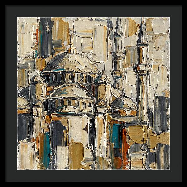 Majestic Mosque In Palette Knife Style