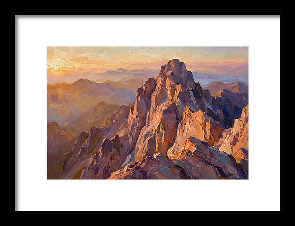 Majestic Mountain Peak At Sunset