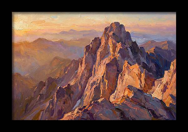 Majestic Mountain Peak At Sunset