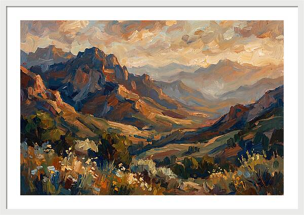 Majestic Mountain Range At Dusk