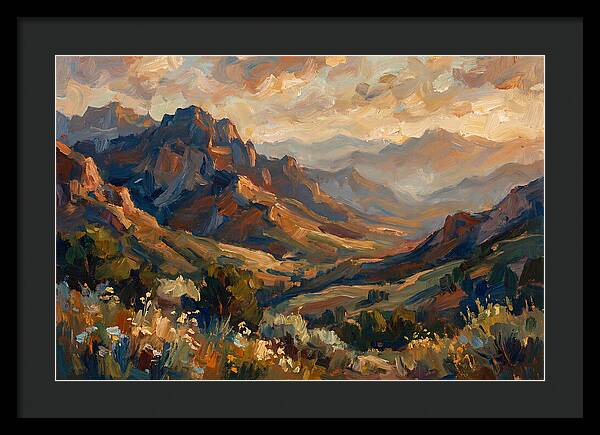 Majestic Mountain Range At Dusk