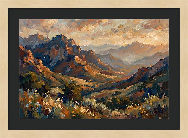 Majestic Mountain Range At Dusk