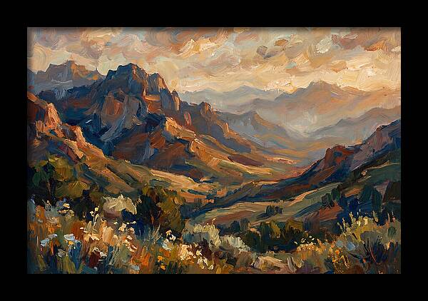 Majestic Mountain Range At Dusk