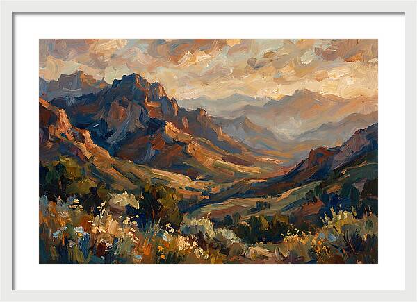 Majestic Mountain Range At Dusk