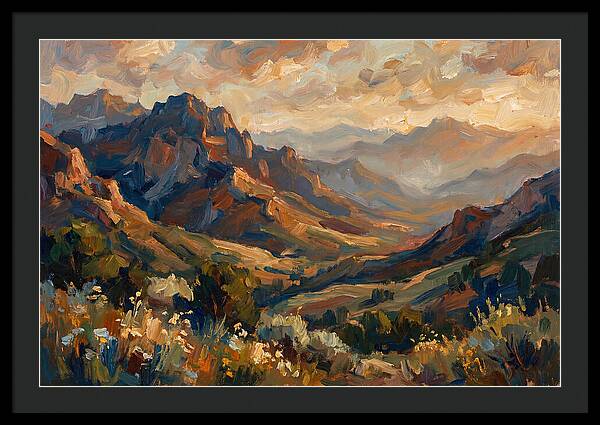 Majestic Mountain Range At Dusk