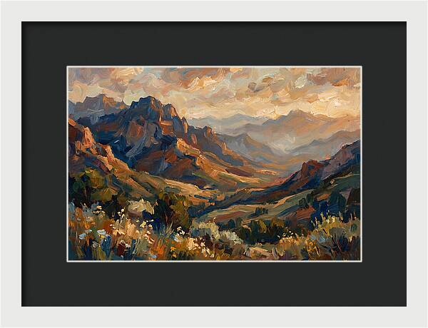 Majestic Mountain Range At Dusk