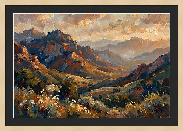 Majestic Mountain Range At Dusk