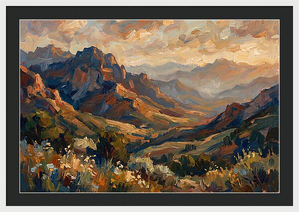 Majestic Mountain Range At Dusk