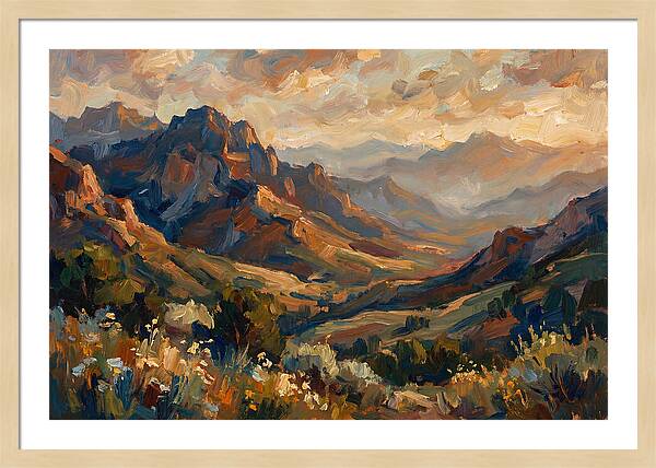 Majestic Mountain Range At Dusk