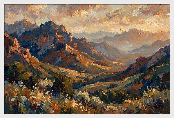 Majestic Mountain Range At Dusk