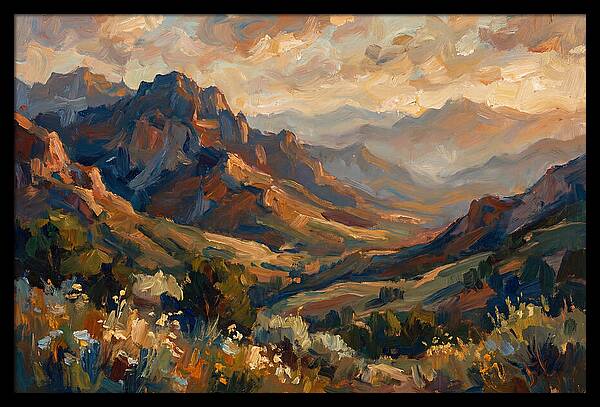 Majestic Mountain Range At Dusk