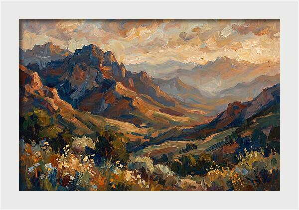 Majestic Mountain Range At Dusk