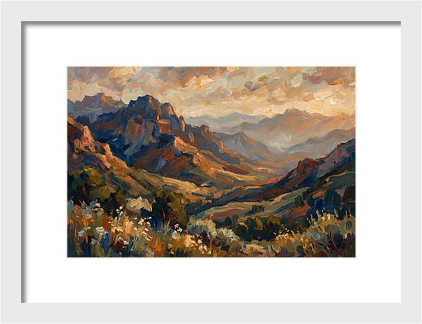 Majestic Mountain Range At Dusk