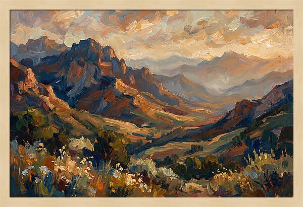 Majestic Mountain Range At Dusk