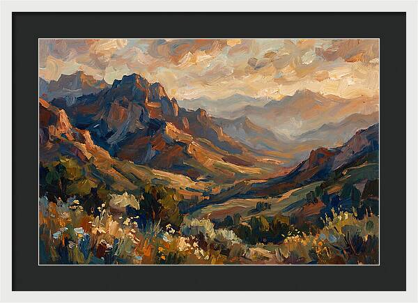 Majestic Mountain Range At Dusk