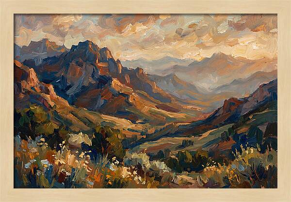 Majestic Mountain Range At Dusk