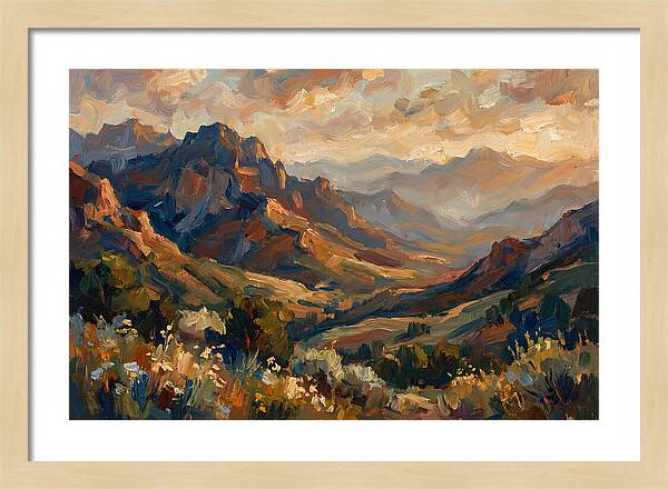 Majestic Mountain Range At Dusk
