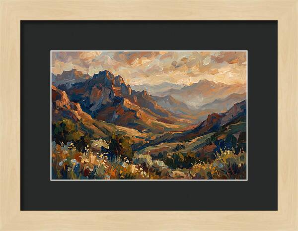 Majestic Mountain Range At Dusk